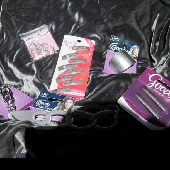 Shiny Silver Hair Accessory Set Barrettes Headband main image 14
